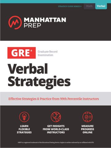 Manhattan Prep GRE Verbal Strategies