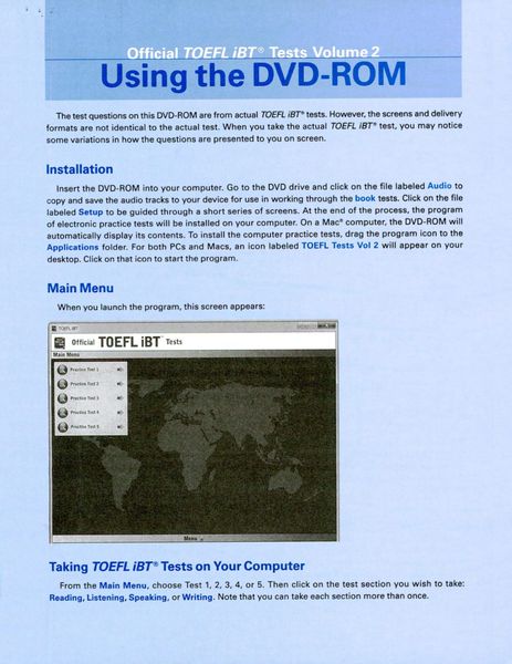 ＯＦＦＩＣＩＡＬ　ＴＯＥＦＬ　ＩＢＴ　ＴＥＳＴＳ　ＶＯＬＵＭ Official TOEFL iBT Tests Volume 1, Third Edition