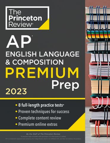 Princeton Review AP English Language & Composition Premium Prep, 2023 (mục lục không có số trang)