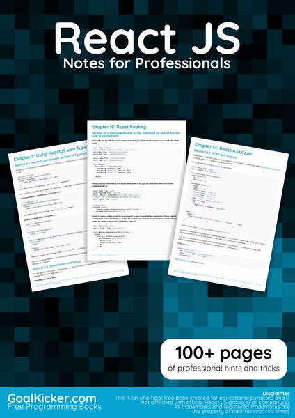 React JS Notes for Professionals – E-books Max30