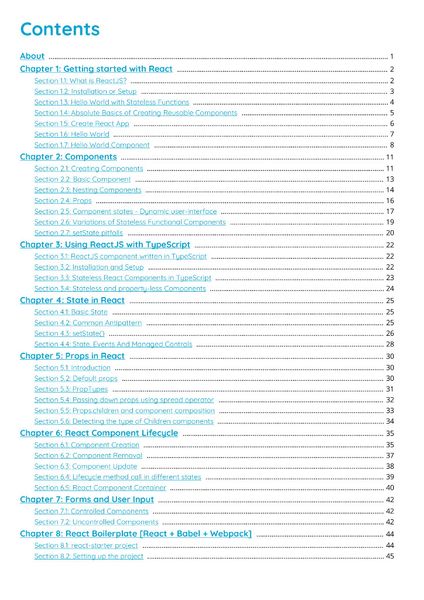 React JS Notes for Professionals – E-books Max30