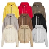 BASIC BOXY ZIP HOODIE