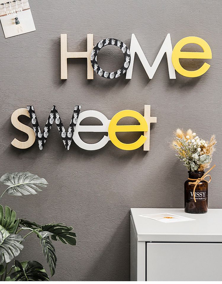BẢNG GỖ CHỮ SWEET HOME