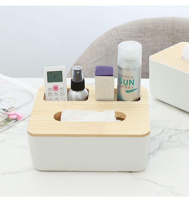 HỘP ĐỰNG KHĂN GIẤY TRẮNG