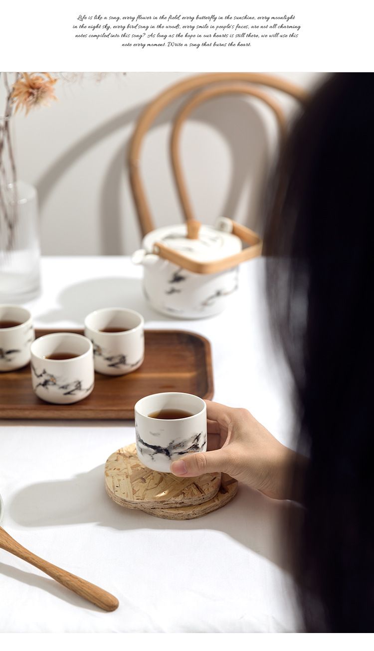 BỘ ẤM TÁCH TRÀ VÂN ĐEN