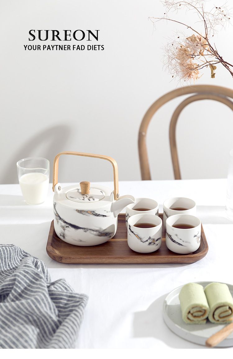 BỘ ẤM TÁCH TRÀ VÂN ĐEN