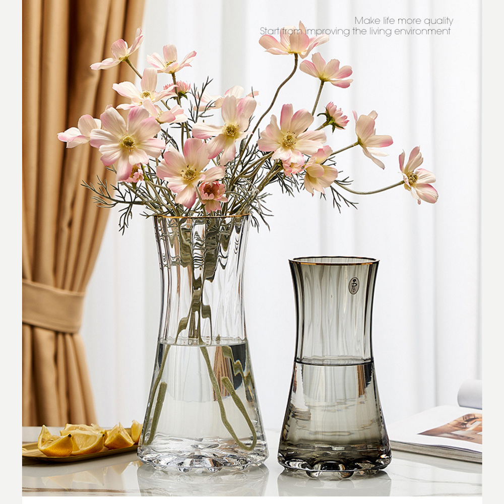 BÌNH HOA KHÓI VIỀN VÀNG
