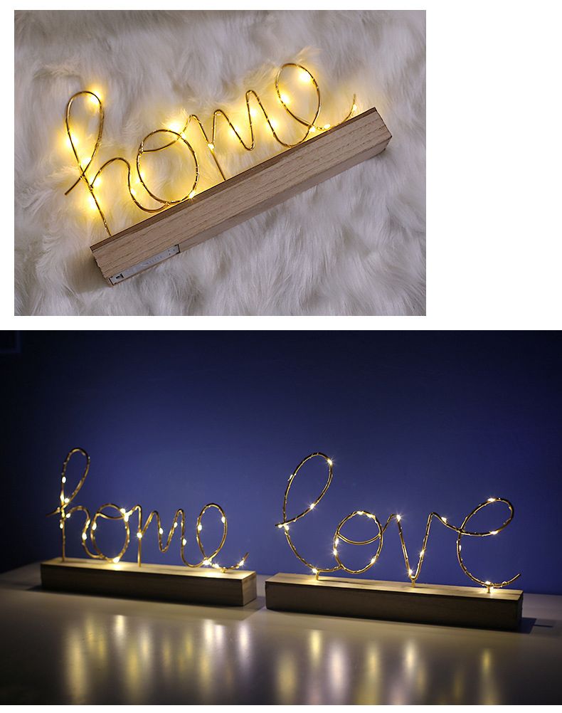 BẢNG ĐÈN CHỮ HOME - LOVE