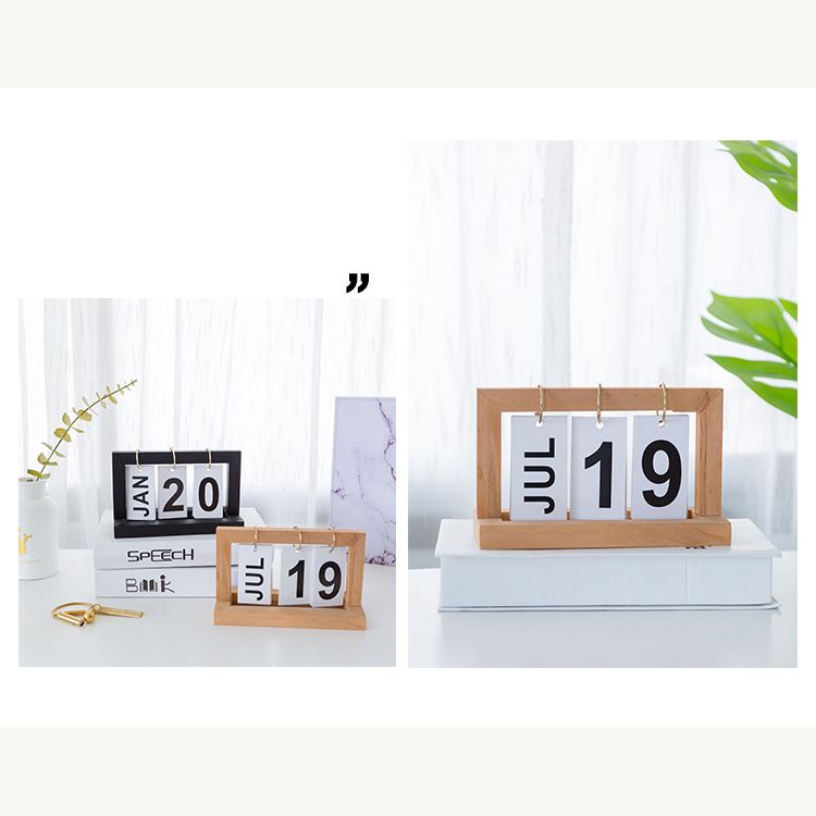LỊCH ĐỂ BÀN GỖ