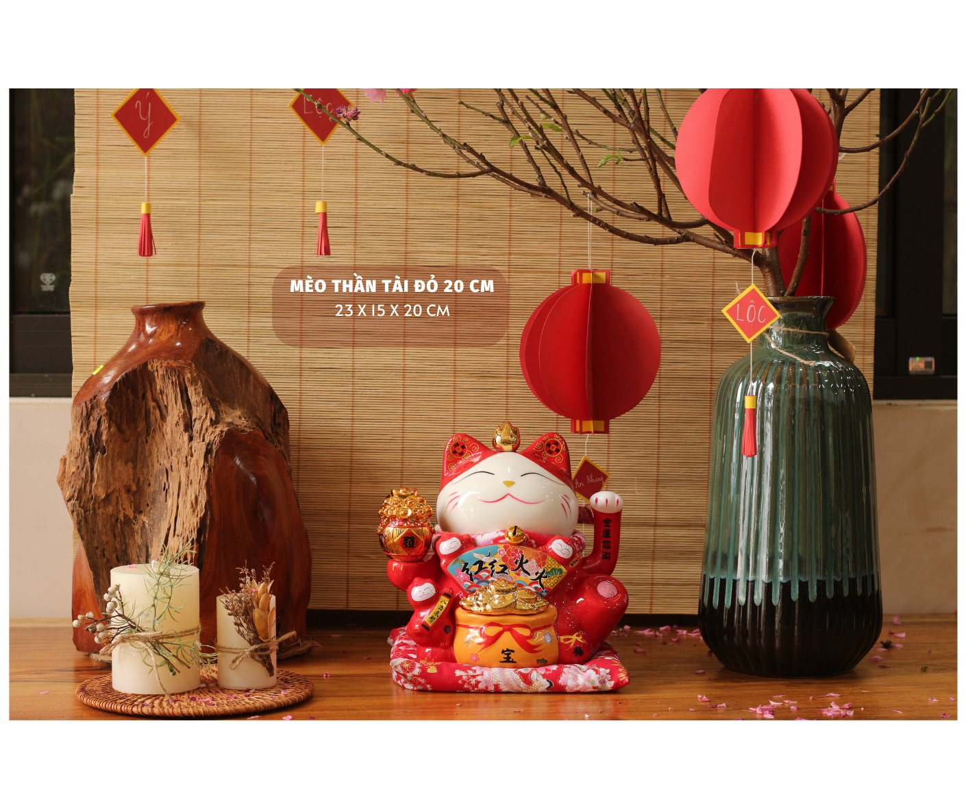 MÈO THẦN TÀI VẪY TAY ĐỎ