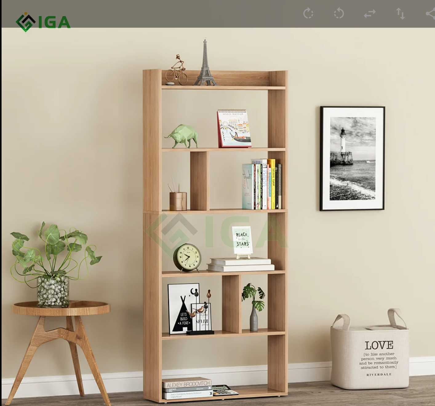 Kệ sách đứng 6 tầng - GP215.03
