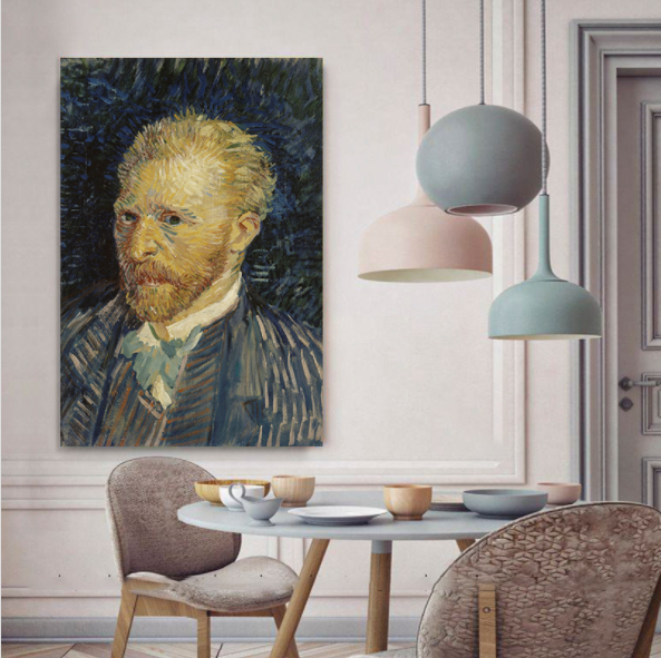  TRANH DECOR: CHÂN DUNG TỰ HỌA (VAN GOGH) 