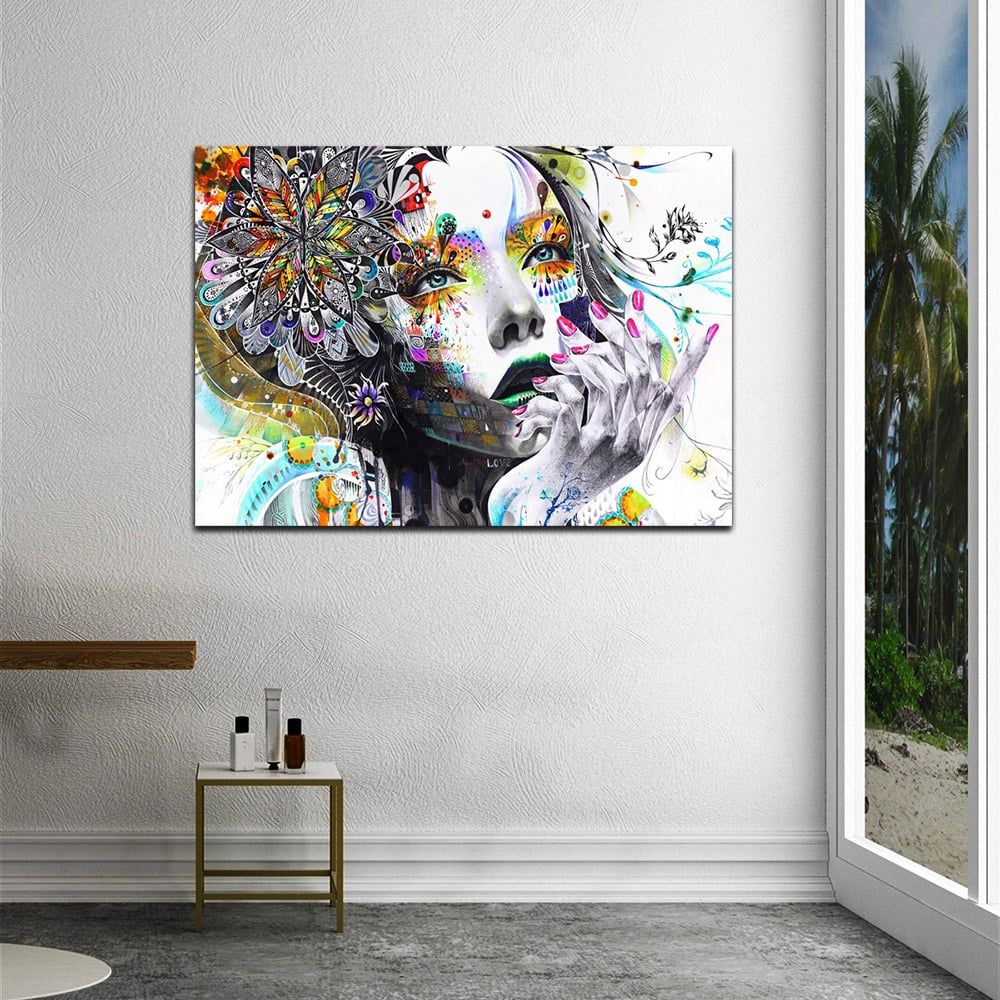TRANH DECOR: CÔ GÁI SẮC MÀU 2