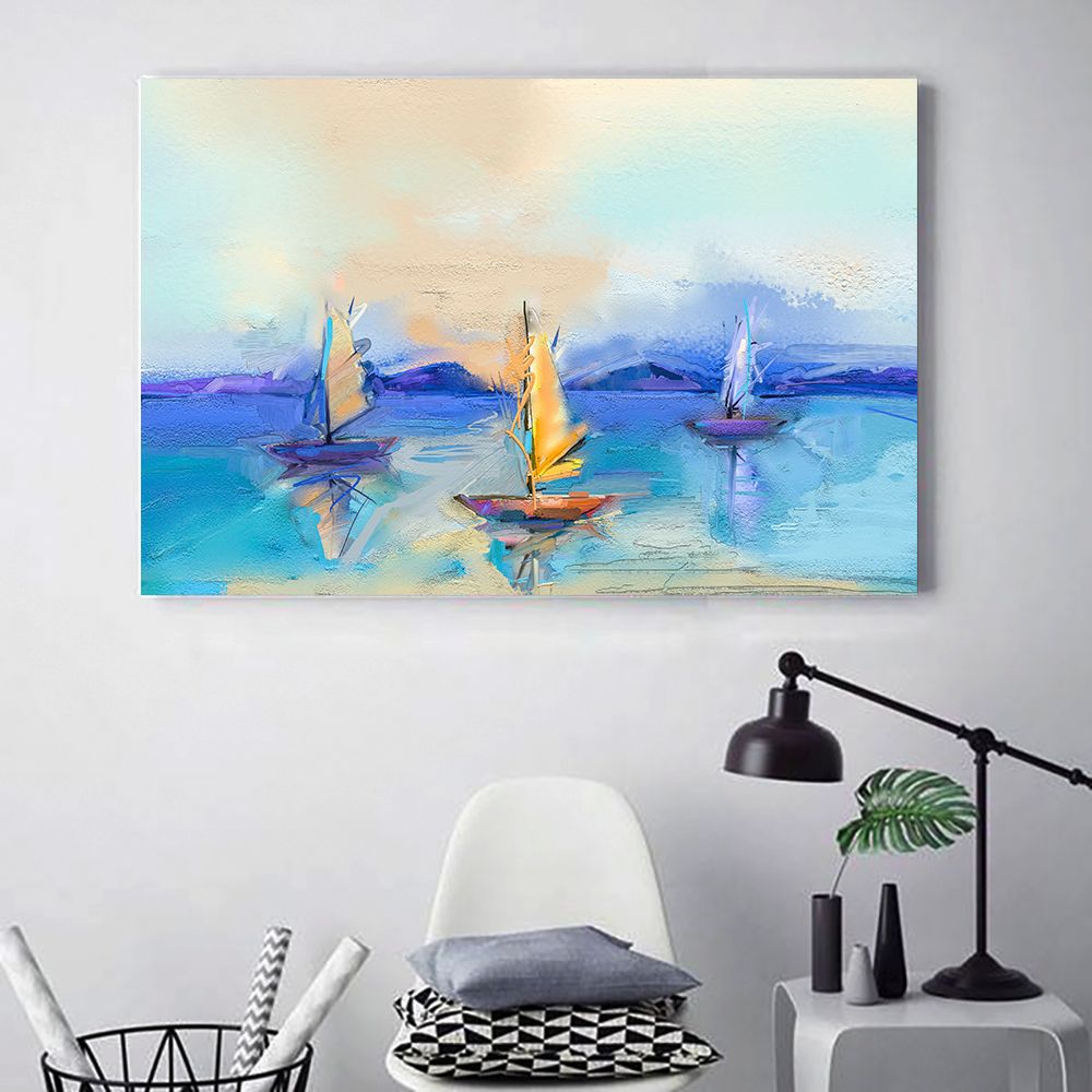TRANH DECOR: THUYỀN TRỪU TƯỢNG - DC176