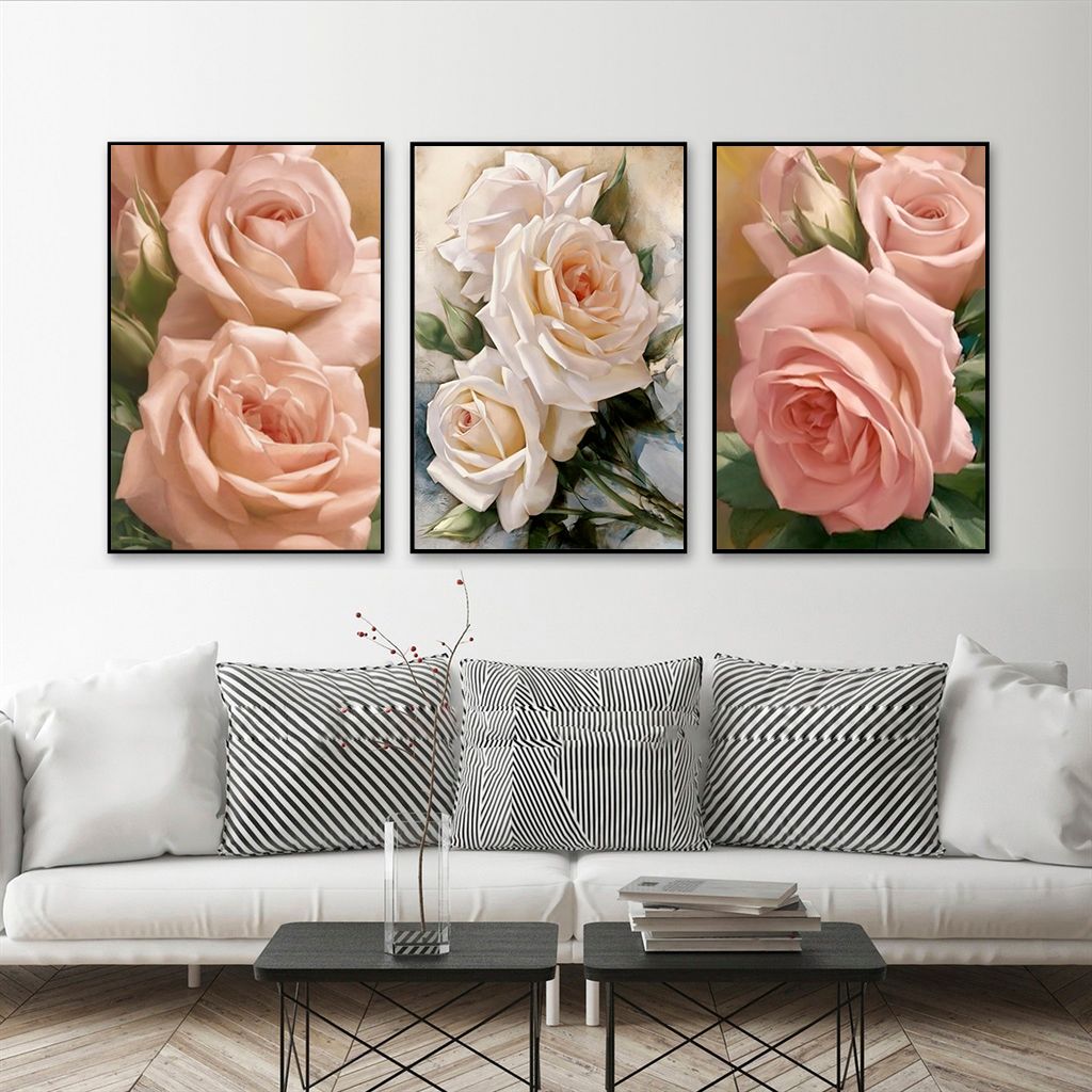 TRANH DECOR: HOA HỒNG PASTEL - DC3249