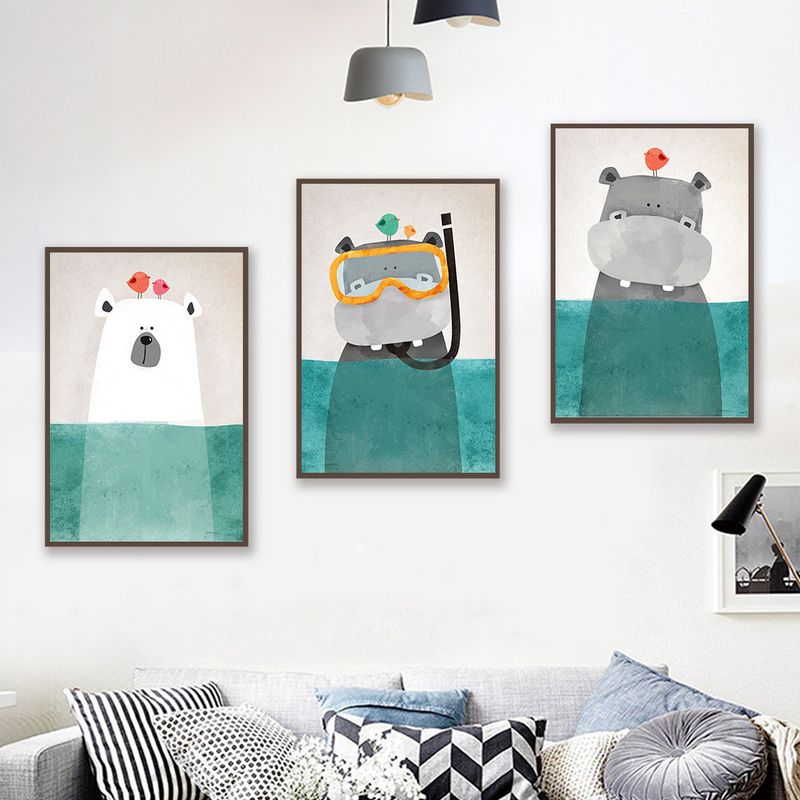 TRANH DECOR: CHÚ GẤU TẮM - DC3256