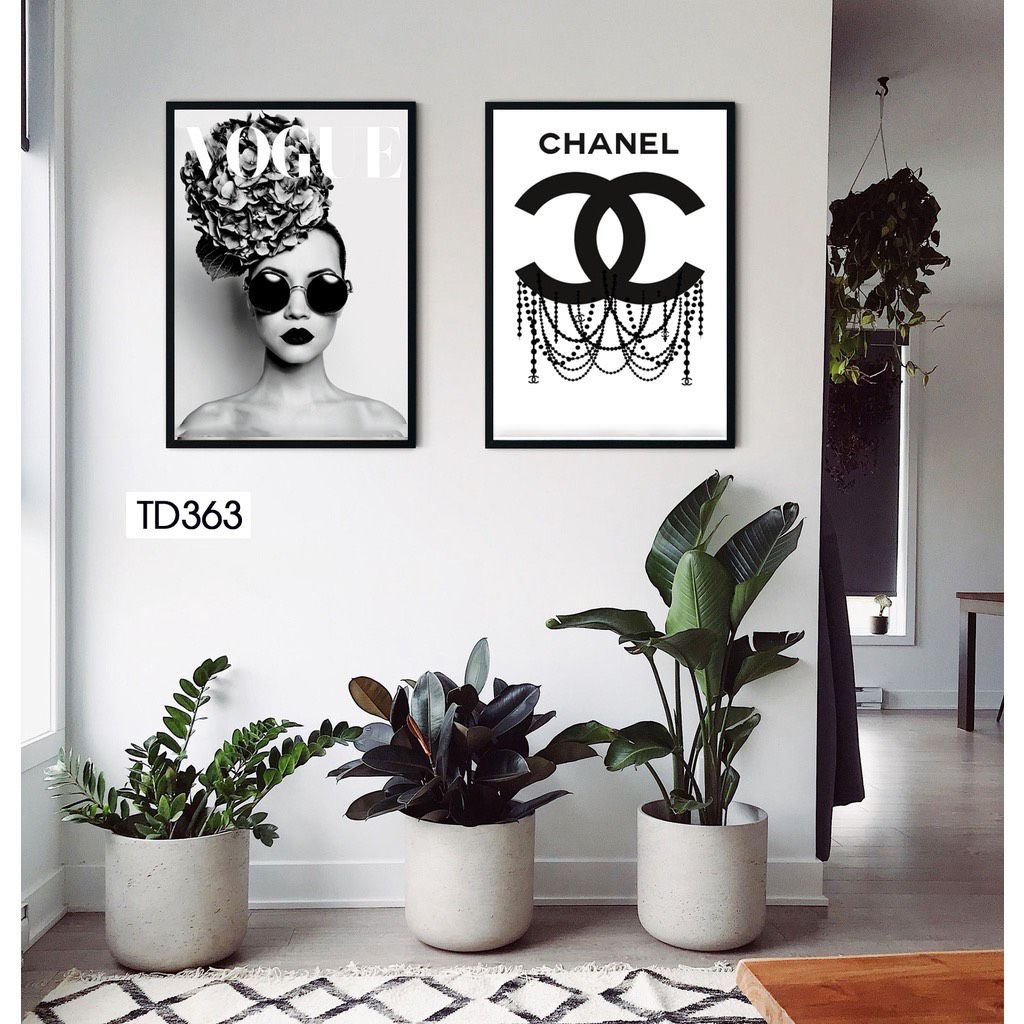 TRANH DECOR: BỘ TRANH CHANEL