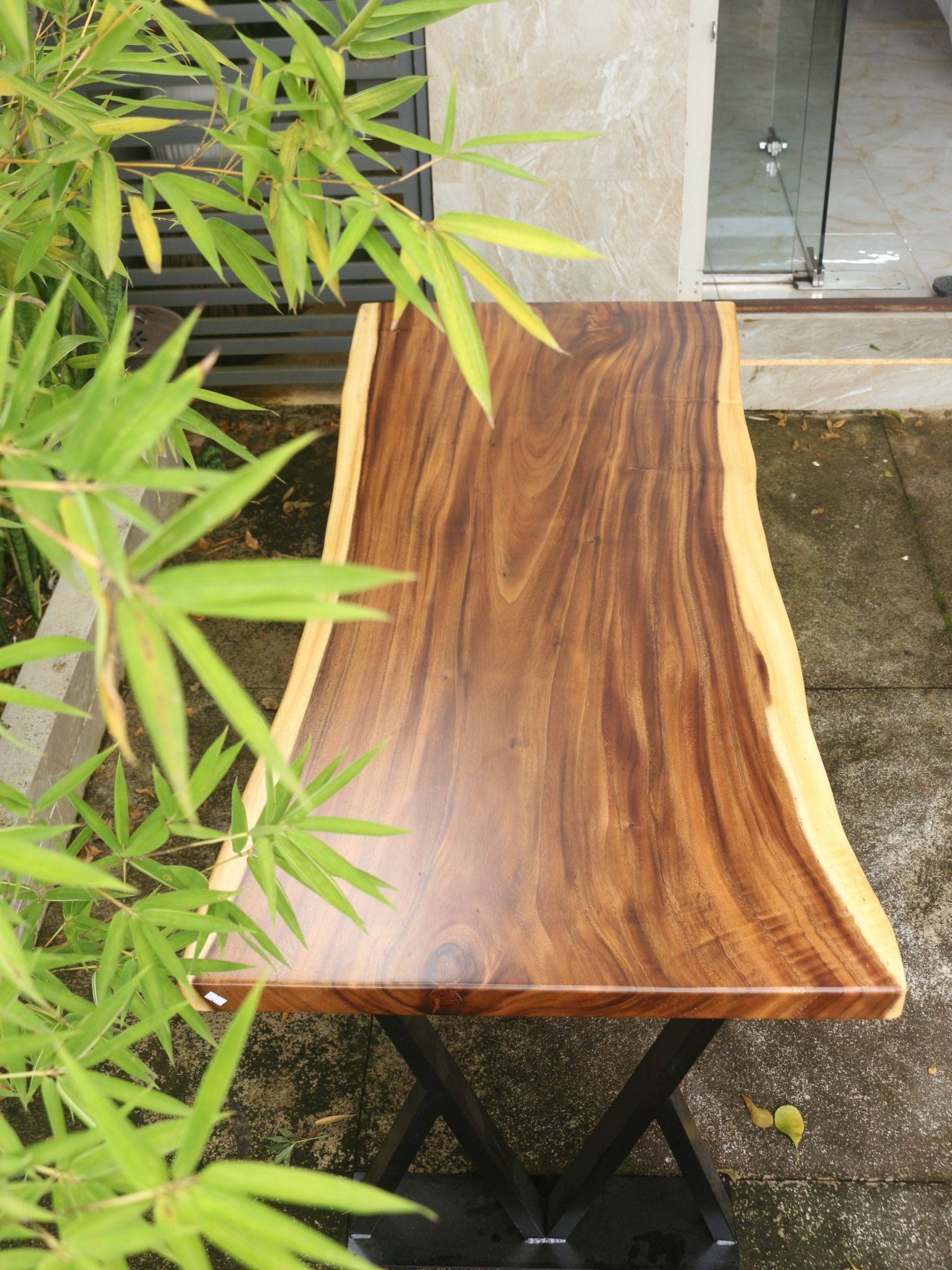BÀN GỖ ME TÂY 160 x 64 - 74 x 5 cm