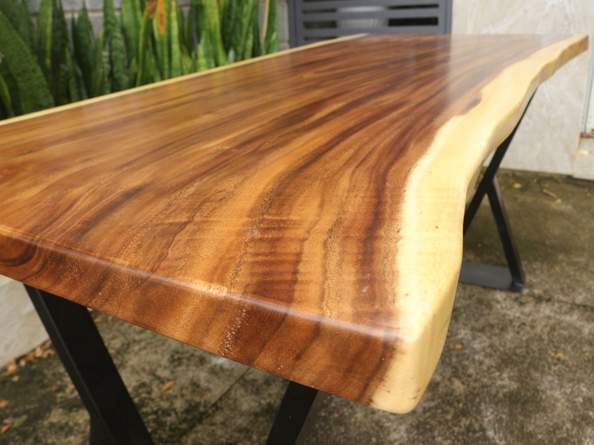 BÀN GỖ ME TÂY 160 x 64 - 74 x 5 cm