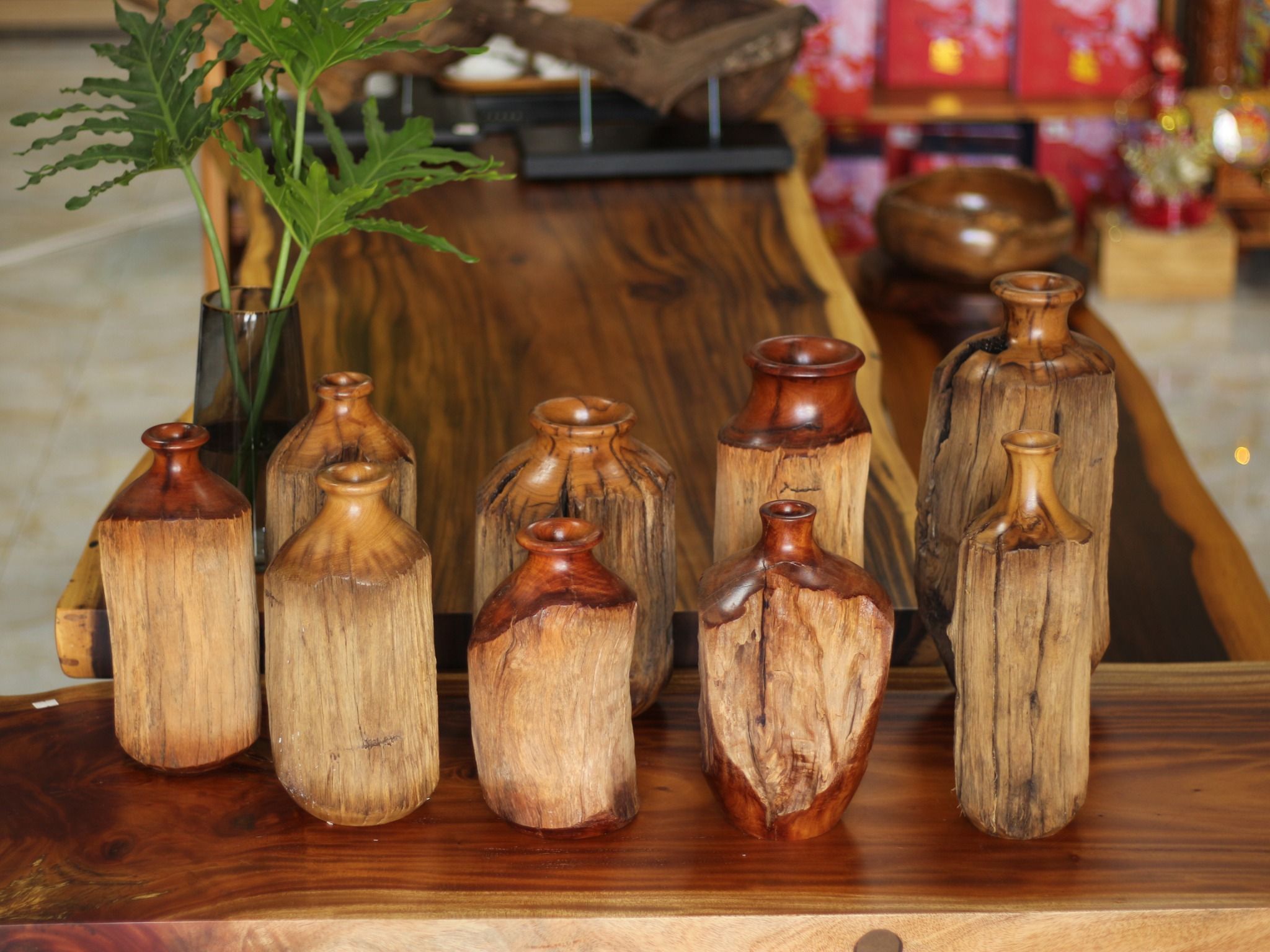 BÌNH GỖ LŨA DECOR