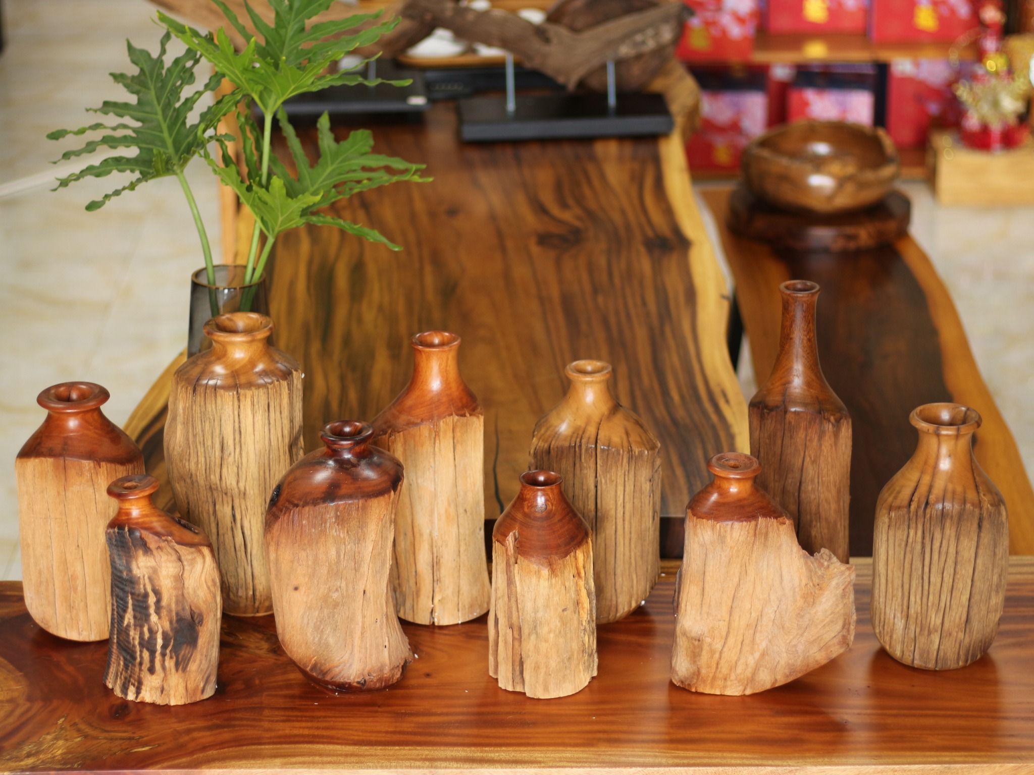 BÌNH GỖ LŨA DECOR