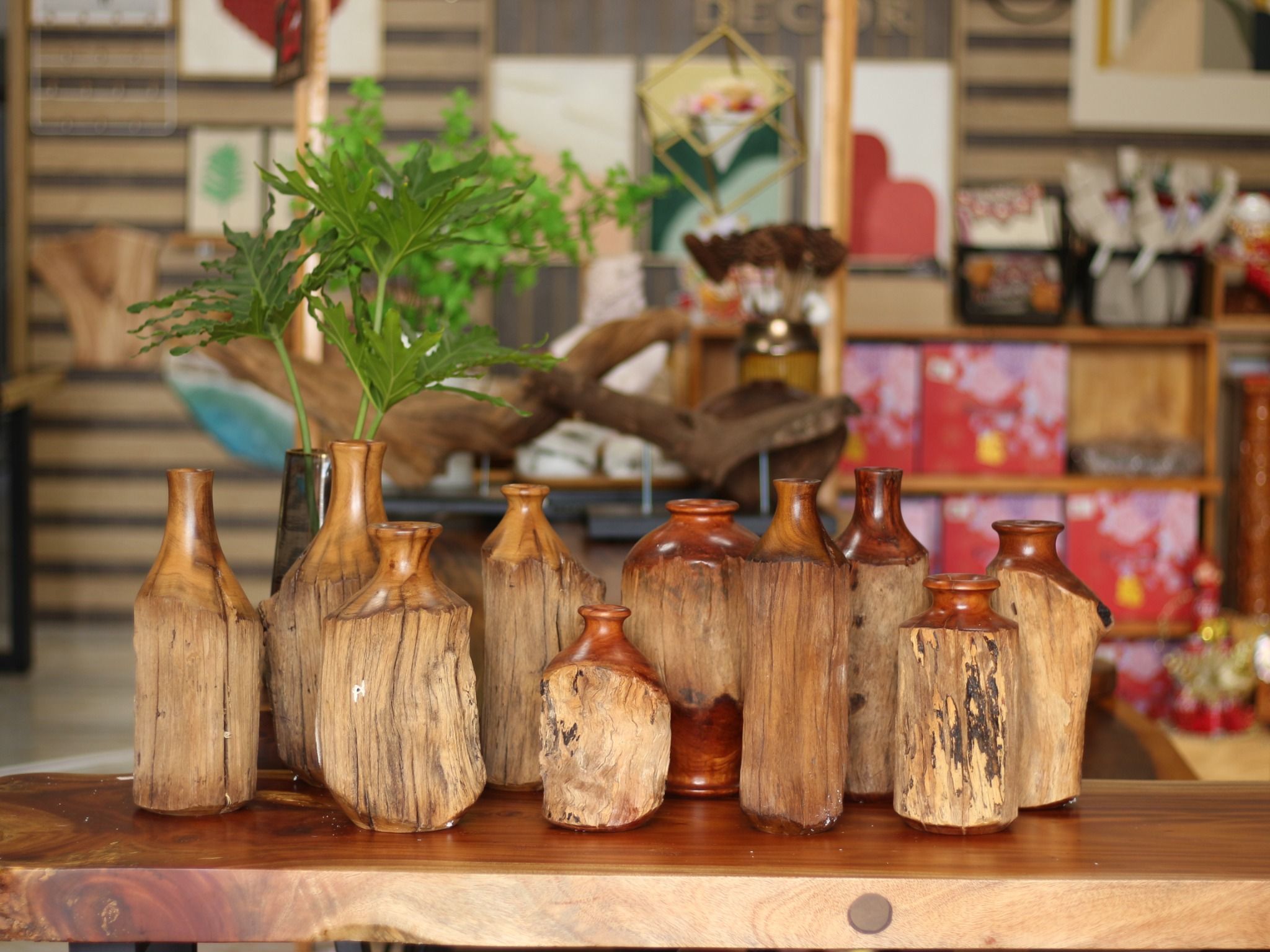 BÌNH GỖ LŨA DECOR