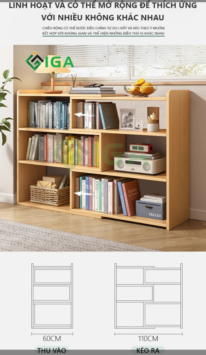 Kệ Sách Mở Rộng Kích Thước - GP209