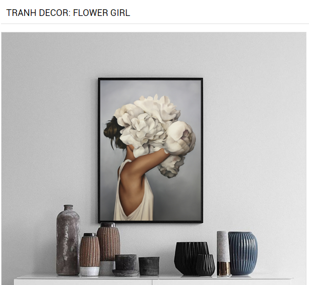 TRANH DECOR: FLOWER GIRL