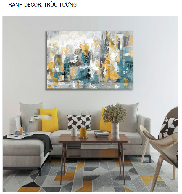 TRANH DECOR: TRỪU TƯỢNG DC166