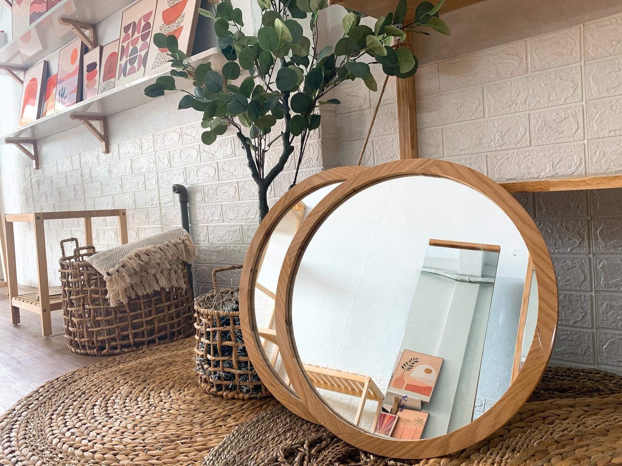 GƯƠNG GỖ TRANG TRÍ