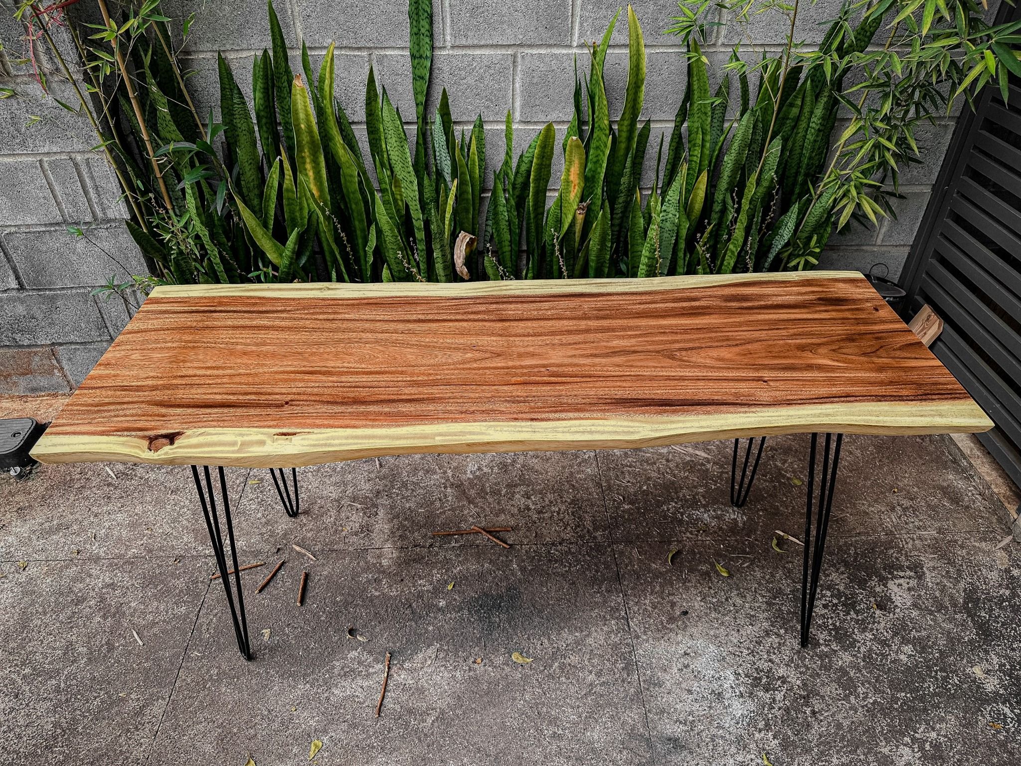 BÀN GỖ ME TÂY 170 x 60-62 x 5 cm