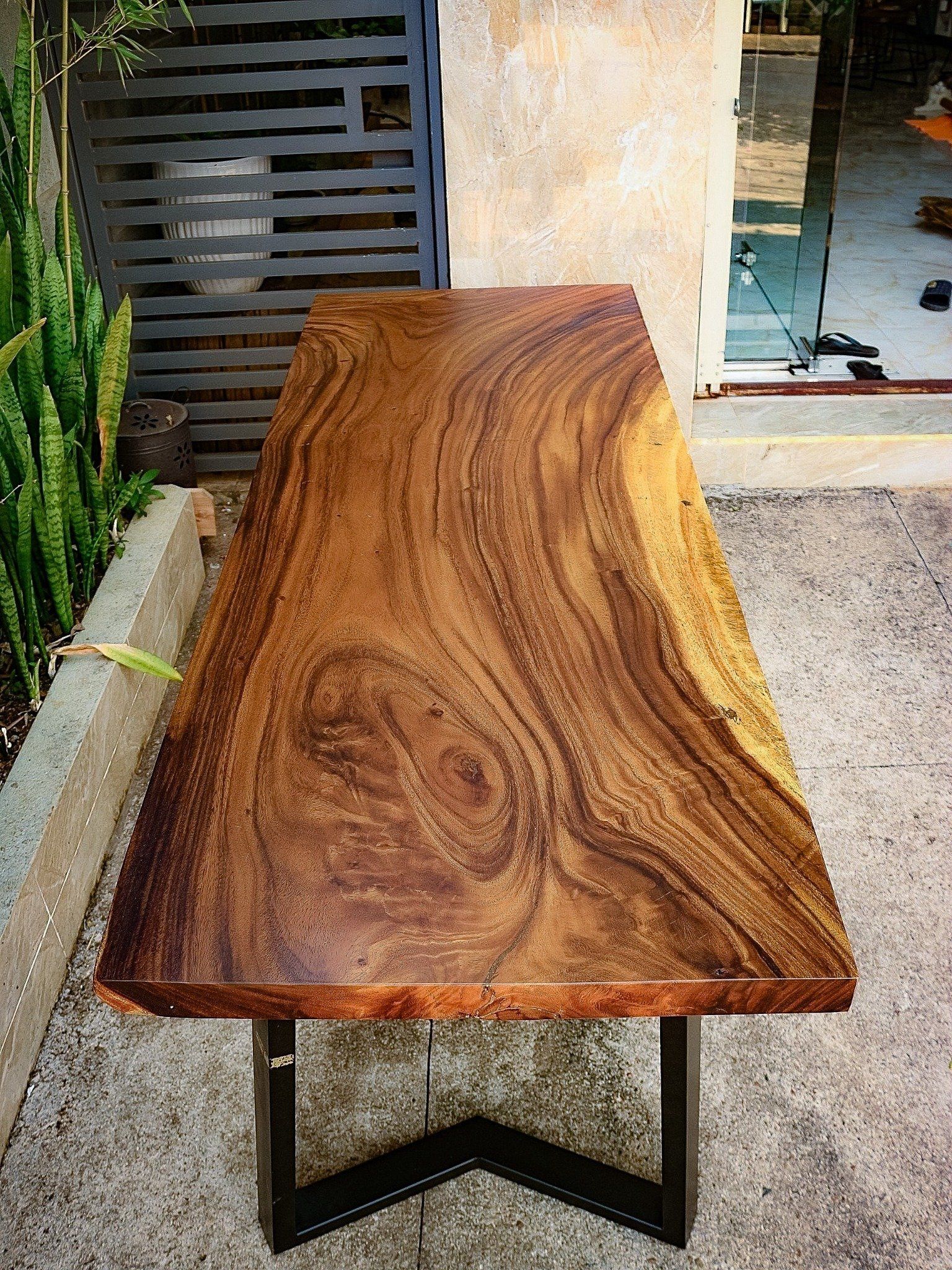 BÀN GỖ ME TÂY 165 x 62 x 4.5 cm