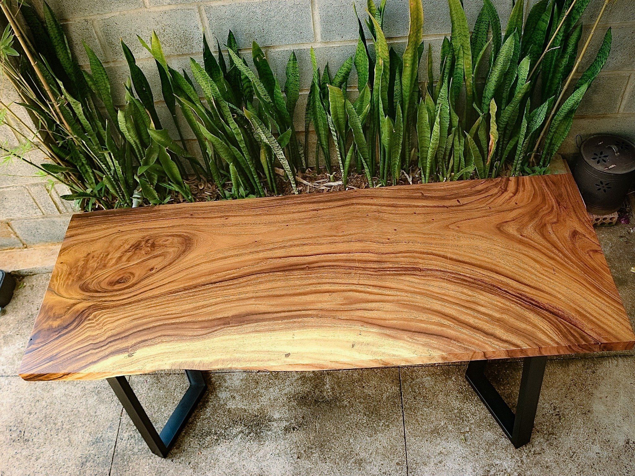 BÀN GỖ ME TÂY 165 x 62 x 4.5 cm