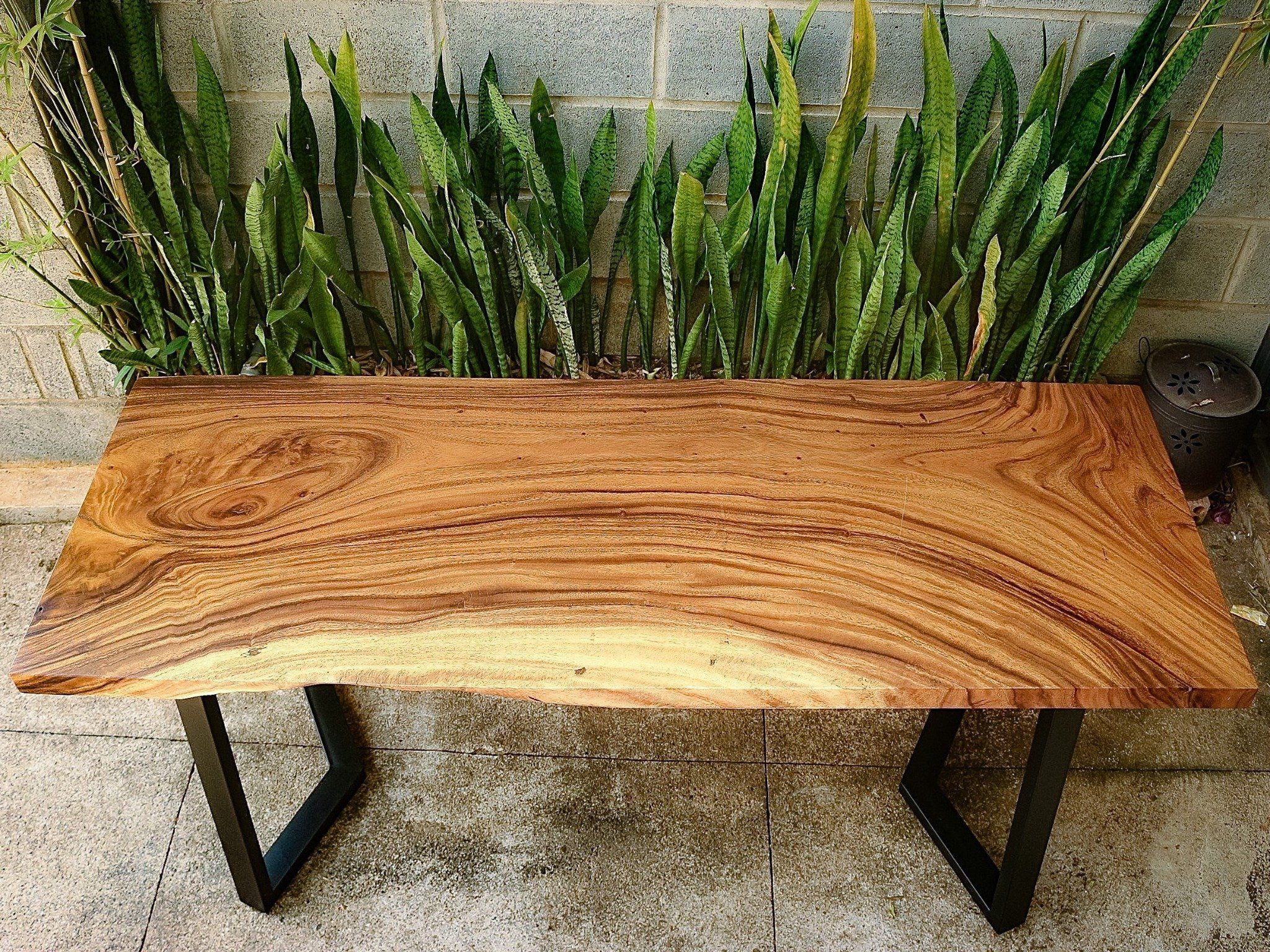 BÀN GỖ ME TÂY 165 x 62 x 4.5 cm