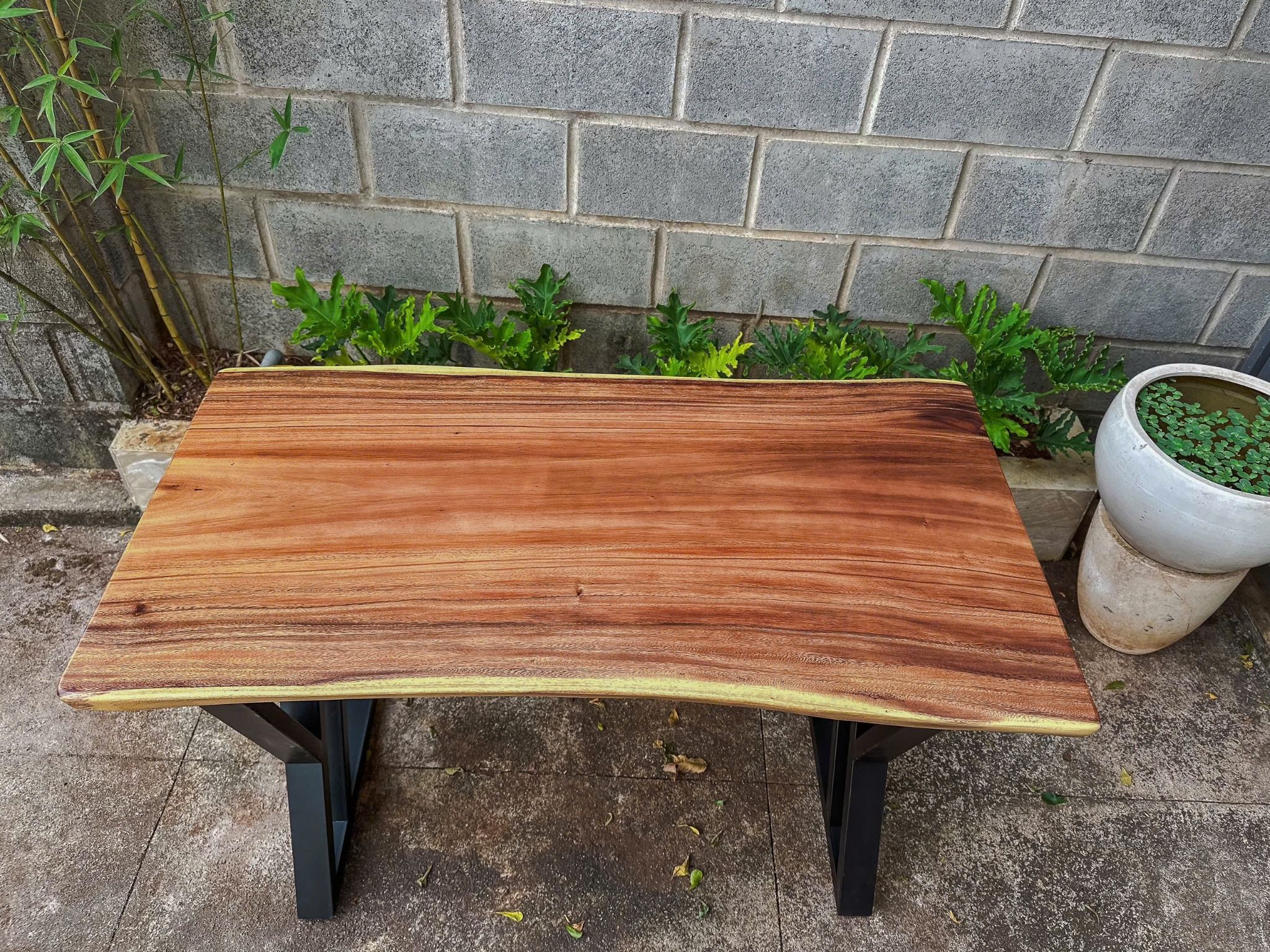 BÀN GỖ ME TÂY 120 x 60-65 x 5 cm