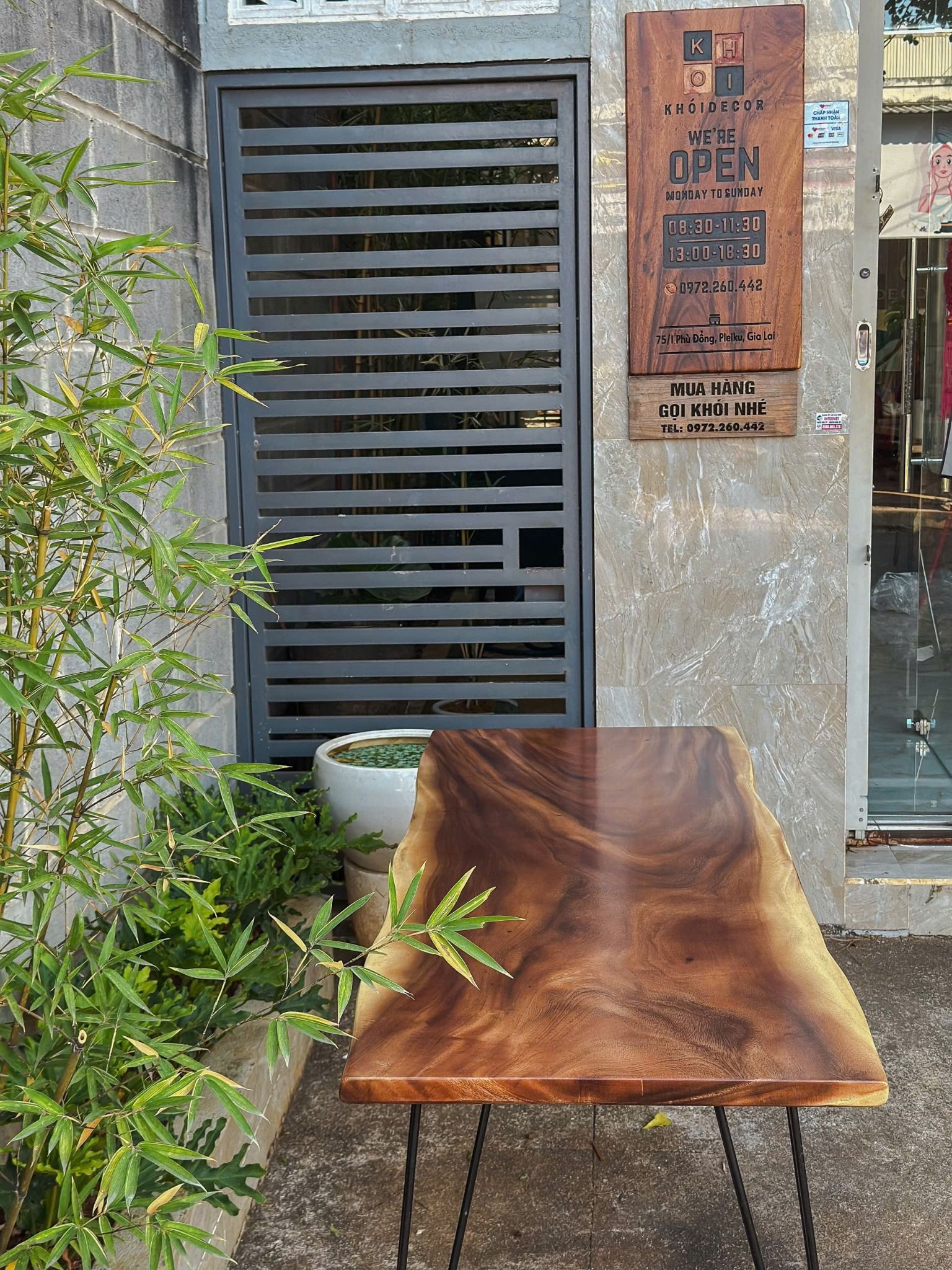 BÀN GỖ ME TÂY 160 x 63 x 3 cm