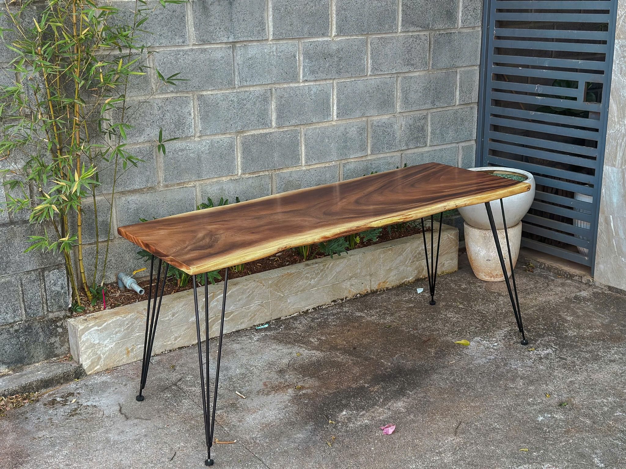 BÀN GỖ ME TÂY 160 x 63 x 3 cm