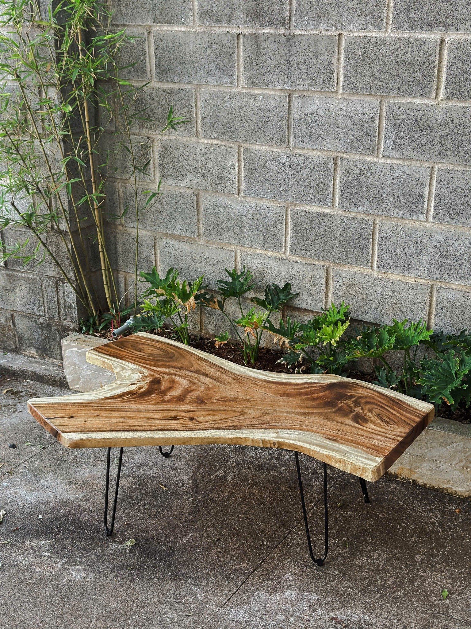 BÀN GỖ ME TÂY 120 x 50-70 x 5 cm