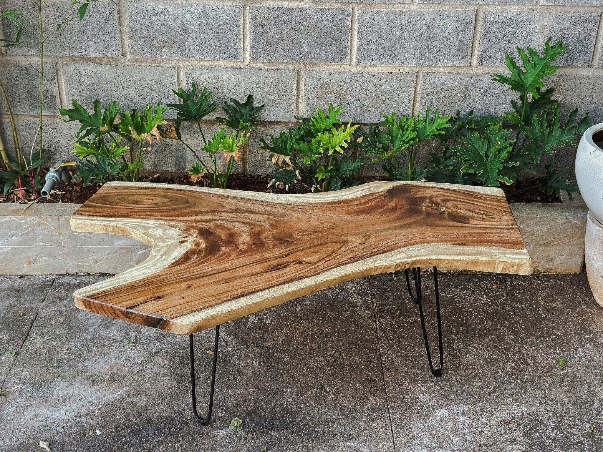BÀN GỖ ME TÂY 120 x 50-70 x 5 cm