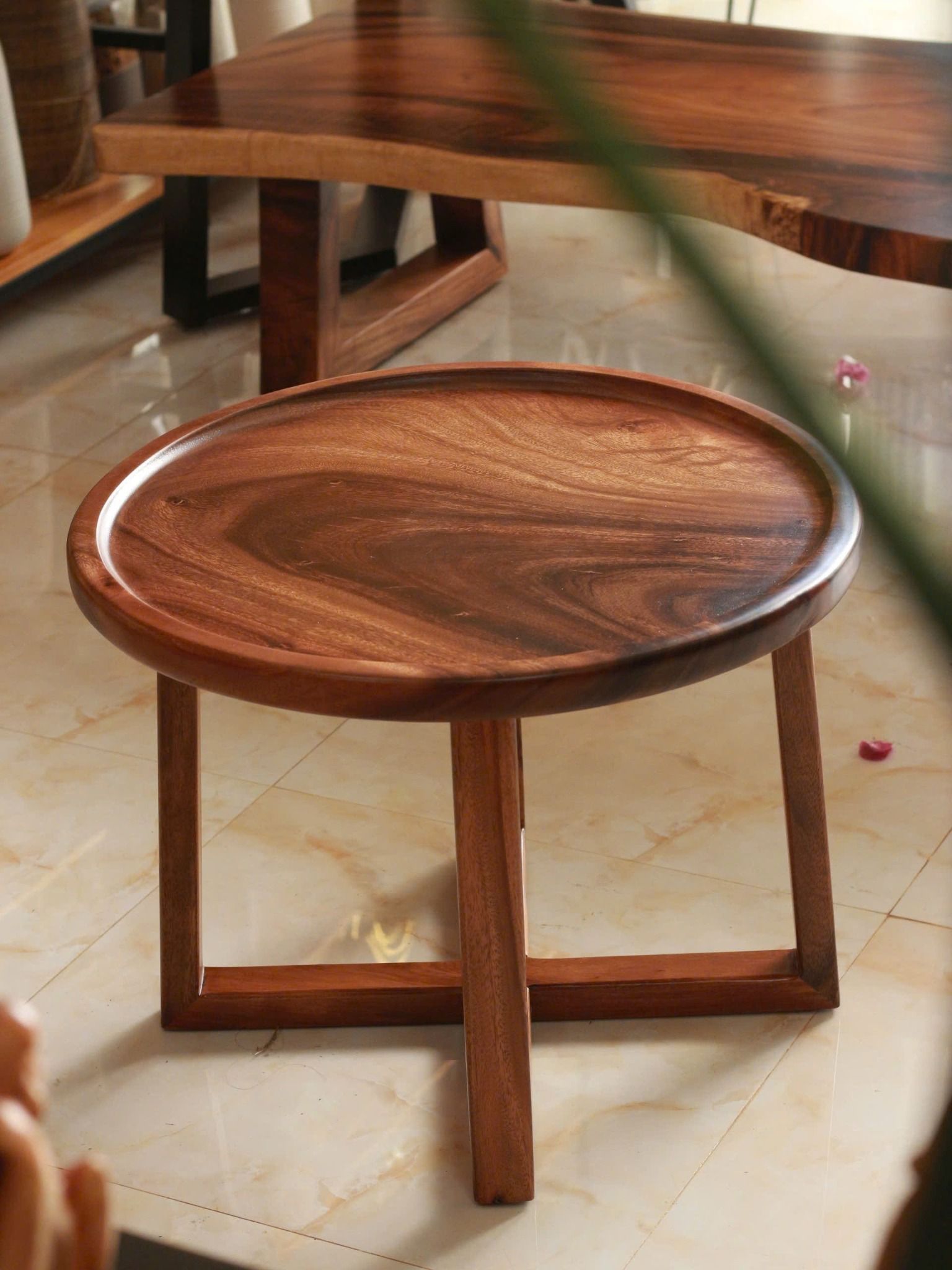 BÀN SOFA GỖ ME TÂY 60 x 43
