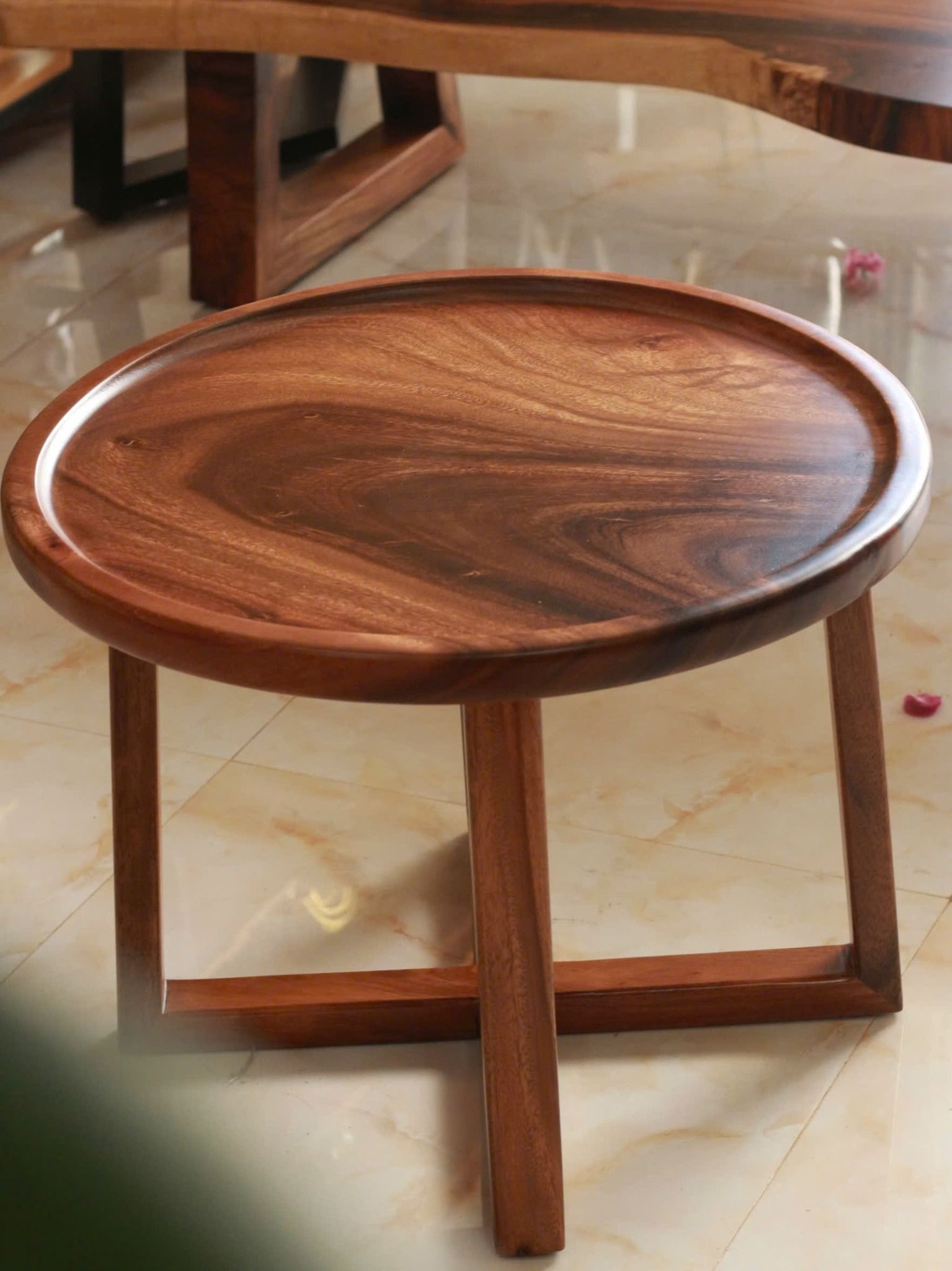 BÀN SOFA GỖ ME TÂY 60 x 43