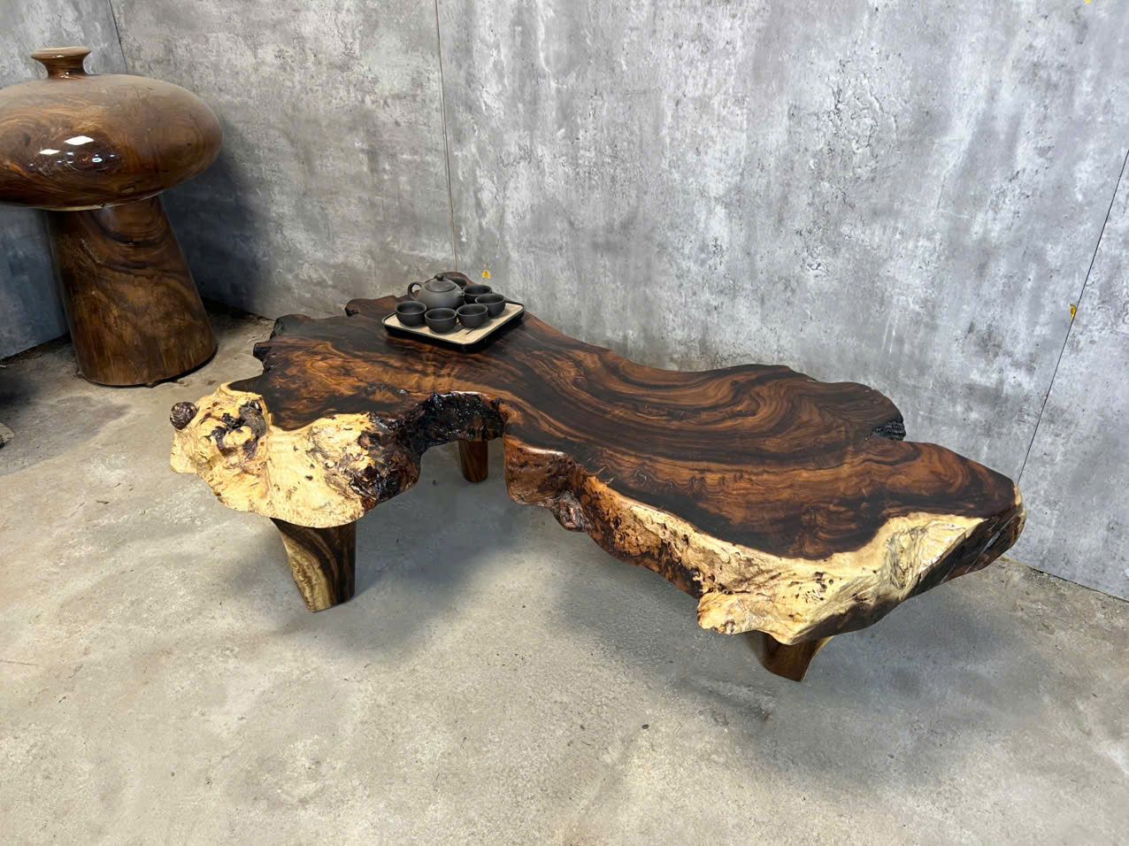 SET BÀN SOFA GỖ ME TÂY