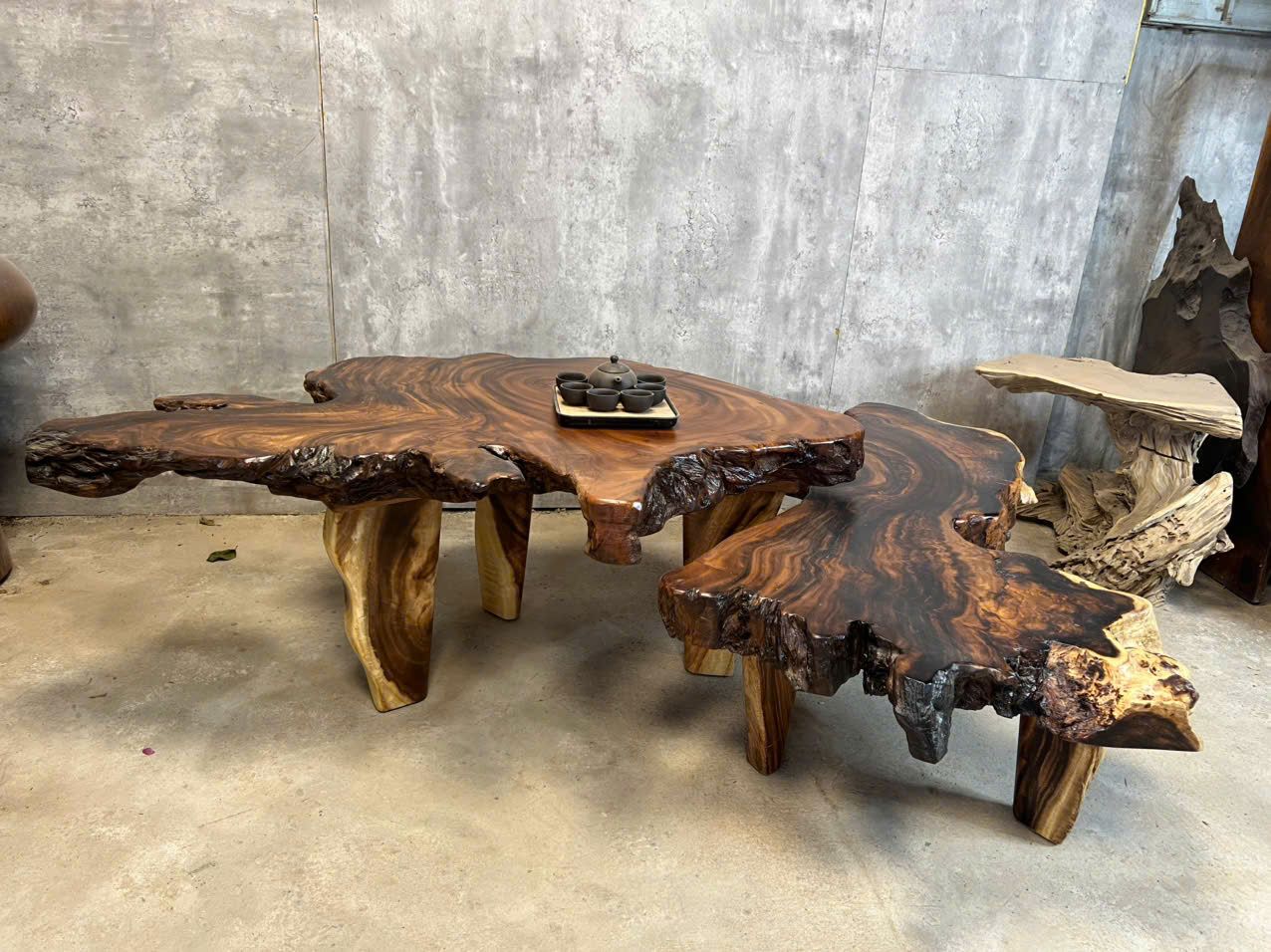 SET BÀN SOFA GỖ ME TÂY