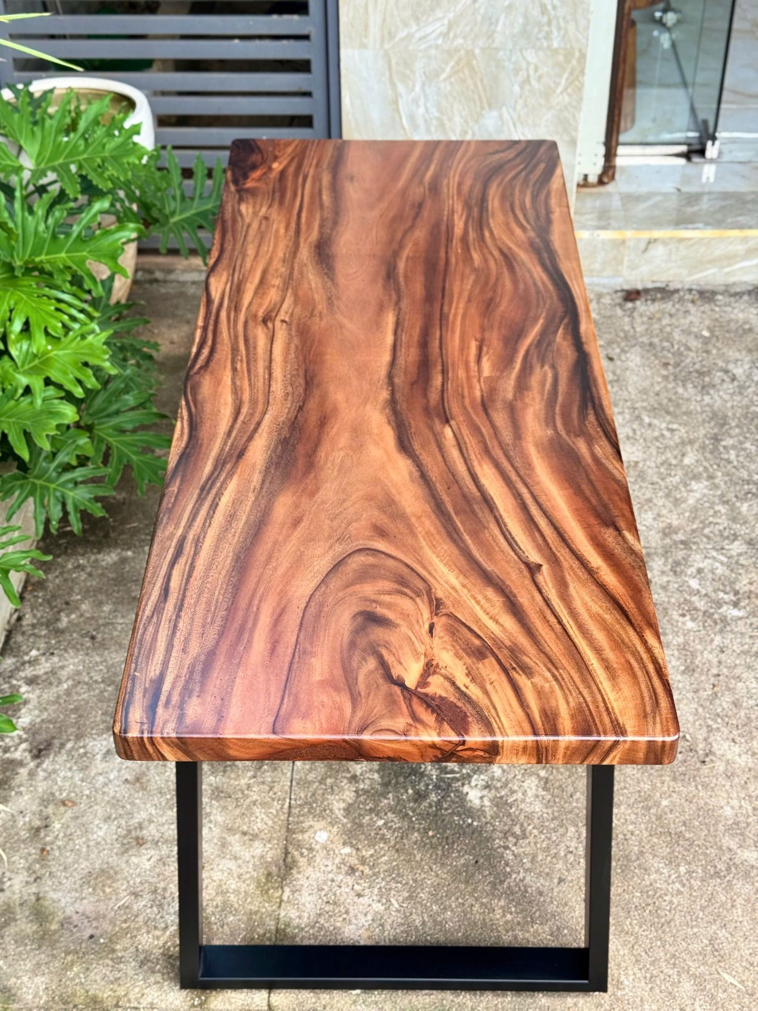 BÀN GỖ ME TÂY 160 x 65 x 5 cm