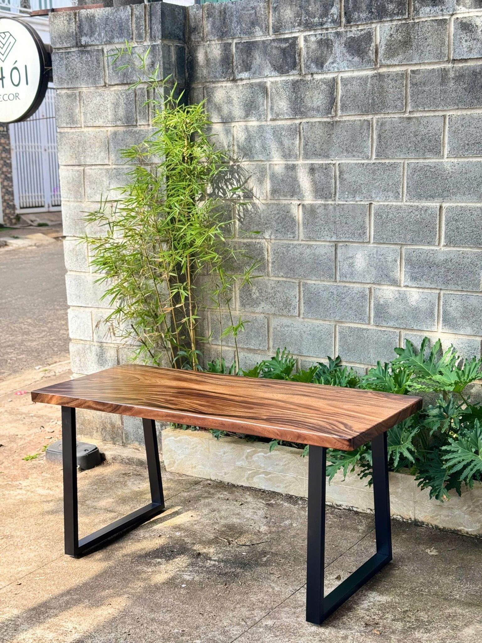 BÀN GỖ ME TÂY 160 x 65 x 5 cm