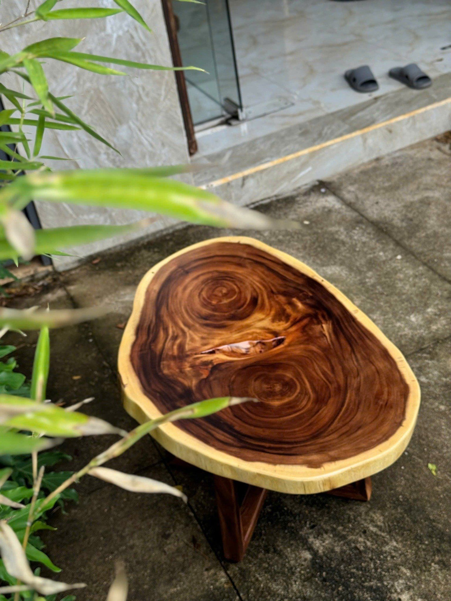 BÀN GỖ ME TÂY 90 x 64 x 5 cm