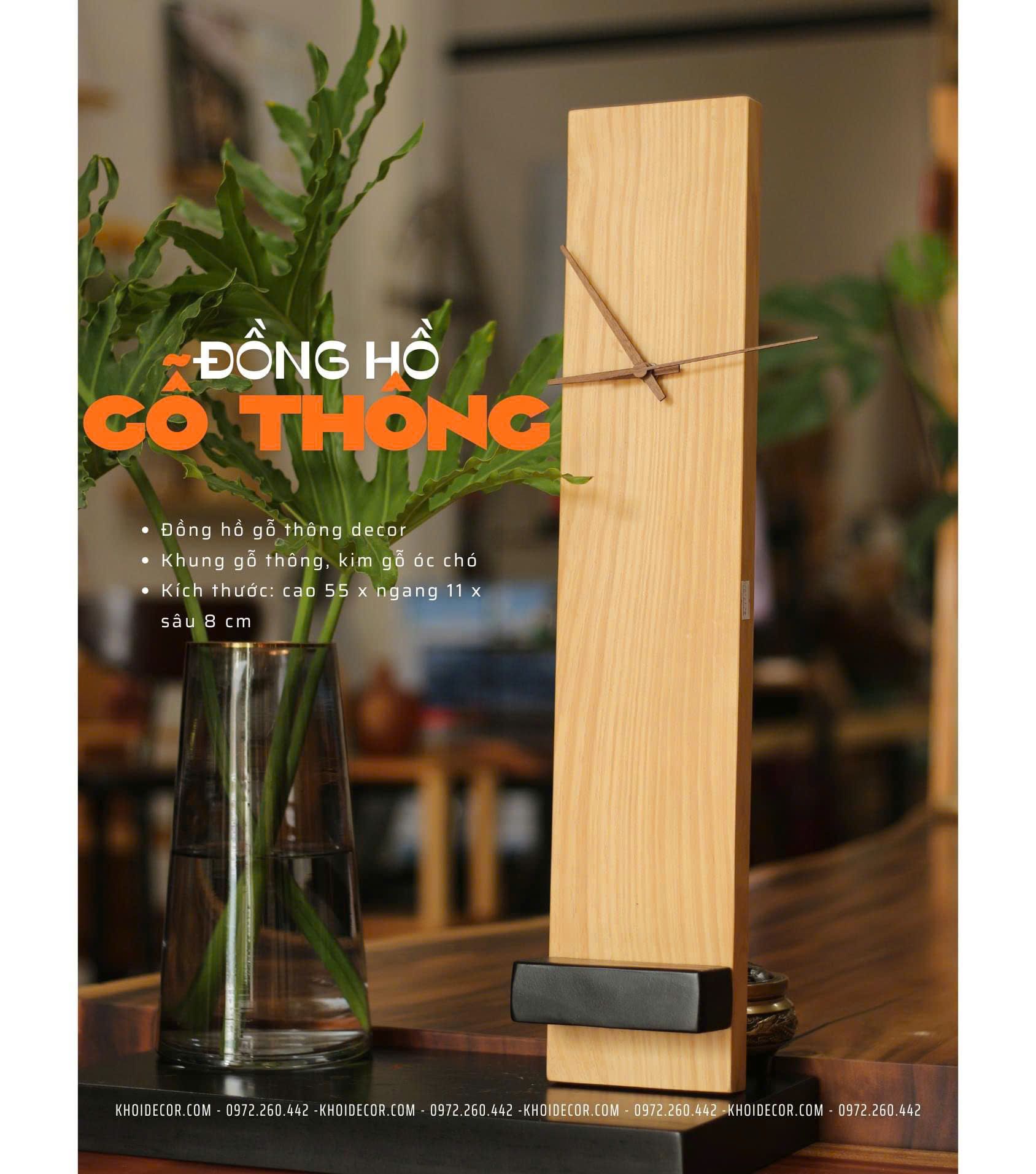 ĐỒNG HỒ GỖ THÔNG