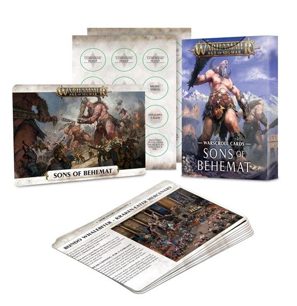  Warscroll Cards: Sons of Behemat 