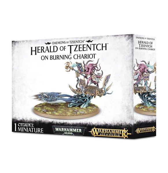  HERALD OF TZEENTCH ON BURNING CHARIOT 