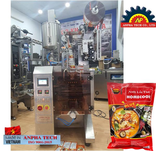 Máy đóng gói nước lẩu Anpha Tech ISO 9001:2015